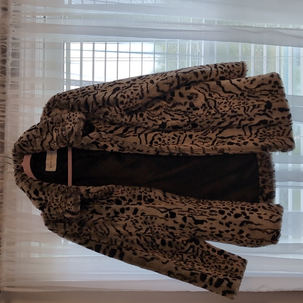 River Island Animal Print Teddy Jacket